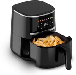 Compacte AirFryer 4.3 Liter met Digitale Touch Display, 1500 Watt en 8 Voorinstellingen — thumbnail 1