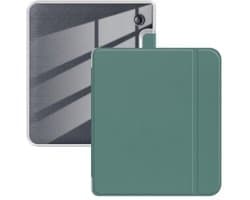 Kobo Libra 2 Hoesje - Ultra Clear Soft Flexible TPU Back Cover met Auto Sleep/Wake Functie - Donkergroen