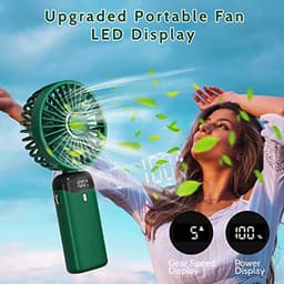 Draagbare Mini Ventilator met USB Oplaadfunctie - Stille, Opvouwbare Ventilator voor Thuis en Reizen — thumbnail 4