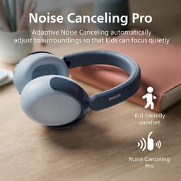 PHILIPS TAK5500RT/00 draadloze over-ear-kinderkoptelefoon - Noice Canceling Pro - veilig want volumebeperking 85dB - Draadloos audio delen - Opvouwbaar - App bestuurbaar/instelbaar — thumbnail 5