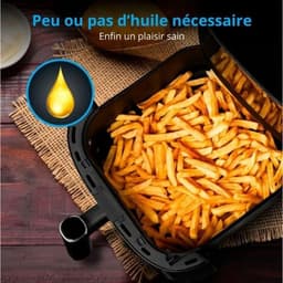 XL Heteluchtfriteuse met 5 liter, Digitaal Bedieningspaneel en 10 Automatische Programma's — thumbnail 2