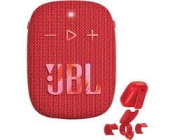 Draagbare Bluetooth Speaker met Bass Boost - Robuuste Luidspreker voor Sport en Outdoor - Waterdicht IP67 - Rood