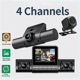 Auto DVR Dashcam 1080P Nachtzicht Parkeerbewaking 4 Camera's Autobestuurder — thumbnail 2