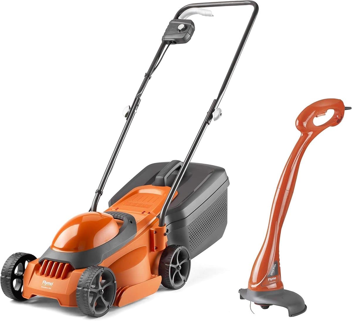 Elektrische grasmaaier met MiniTrim, 1000 W motor, maaibreedte 30 cm, 30 l grasopvang, inklapbare handgrepen — afbeelding 1