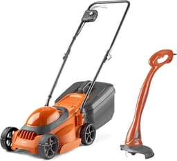 Elektrische grasmaaier met MiniTrim, 1000 W motor, maaibreedte 30 cm, 30 l grasopvang, inklapbare handgrepen — thumbnail 1