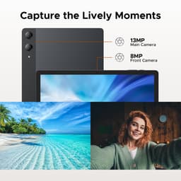 DOOGEE TAB E3 Pro - Tablet - Android 15 tablet - 32GB RAM + 256GB ROM(2TB TF) - 13 inch+ 90Hz- 4G LTE - Octa-Core Helio G100 - 11000mAh/18W - Gemini AI - 13MP + 8MP Camera - 7,9 mm Ultradun Design - Gezichtsherkenning - 5G Wi-Fi - Zwart — thumbnail 5