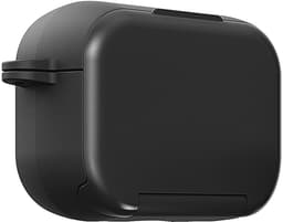 Telestore - Hoesje geschikte voor AirPods Pro 3 - TPU hybride hoesje Beschermhoes - hoesje met spiegel AirPods Pro 3 Cover - AirPods Pro 3 Hoesje - Geschikt voor Apple Airpods Pro 3 - zwart - hard cover met make up spiegel - sleutelhanger — thumbnail 4