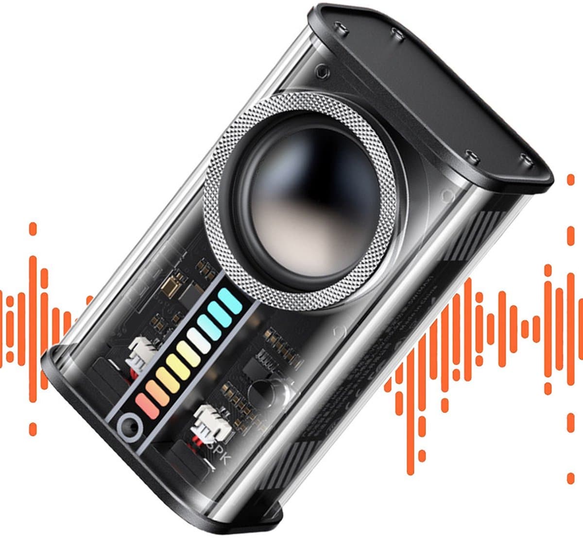 JeiibrZui Bluetooth Luidspreker - Draagbare Mini Speaker - Heldere Geluidskwaliteit Met Diepe Bas - 1 Stuk - Voor Binnen En Buiten Zwart — afbeelding 1