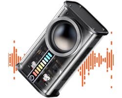 JeiibrZui Bluetooth Luidspreker - Draagbare Mini Speaker - Heldere Geluidskwaliteit Met Diepe Bas - 1 Stuk - Voor Binnen En Buiten Zwart