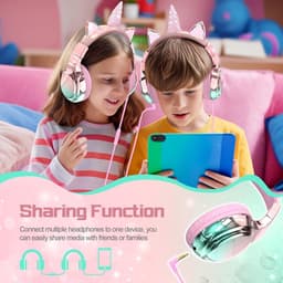 Koptelefoon kinderen met draad - Kinderkoptelefoon - Bedrade hoofdtelefoon - Veilig volume - School - Tablet - Laptop - Reizen - Muziek luisteren — thumbnail 4