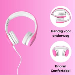 Koptelefoon kinderen met draad - Kinderkoptelefoon - Bedrade hoofdtelefoon - Veilig volume - School - Tablet - Laptop - Reizen - Muziek luisteren — thumbnail 4