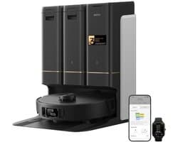 MOVA Z50 Ultra - Robotstofzuiger met Dweilfunctie - 19.000 Pa Zuigkracht - Automatisch Reinigingsstation - Zelfreinigende Mop & Slimme AI-Navigatie - Geschikt voor Tegels, Hout en Tapijt