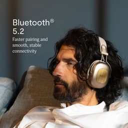 House of Marley Positive Vibration Rebel ANC OverEar Koptelefoon – Bluetooth Hoofdtelefoon - 130 uur Afspeeltijd – Bluetooth 5.4 – Comfortabel Design – Ecofriendly materialen – 40 MM Drivers - Cream — thumbnail 2