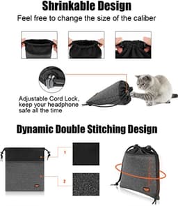 Grote Bluetooth Hoofdtelefoontas Organizer - Zacht en Draagbaar voor Reizen — thumbnail 5