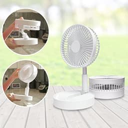 Uittrekbare miniventilator – krachtige USB-ventilator met 10 uur looptijd – flexibele staande en tafelventilator — thumbnail 2
