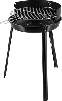 Klassieke ronde houtskoolgrill 36 cm - draagbaar en verstelbaar — thumbnail 4