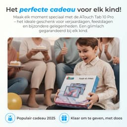 ATouch Kindertablet Tab 10 Pro - Vanaf 3 jaar - Kinder Tablet - 10 Inch - Ouderlijk Toezicht - Tablet Kinderen - 6000 mAh Batterij - Kids Tablet - 128GB+64SD - Octa Core - Navy — thumbnail 4