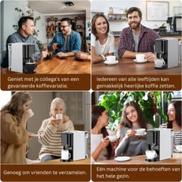 CLVP® Espressomachine - Koffiezetapparaat - Koffiemachines - Zwart en Grijs — thumbnail 5