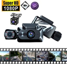 IP-scherm 3-inch HD voor + achter + ingebouwde groothoek DVR + wifi — thumbnail 1