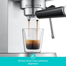 CLVP® Espressomachine - Koffiezetapparaat - Koffiemachines - Zilver — thumbnail 5