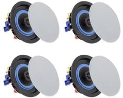 Bluetooth Plafondluidsprekers 4 inch 160W voor Badkamer, Keuken en Woonkamer - 2 Paar