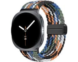 Stravo Magnetisch gevlochten nylon bandje Geschikt voor Samsung Galaxy Watch 8 (40/44mm) / 8 Classic (46mm) - Camouflage - erstelbaar elastisch gevlochten horlogebandje voor Samsung smartwatch