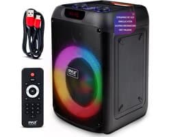 Pyle Bluetooth Party Speaker – 100W – True Wireless Stereo – Krachtige Bas & Helder Geluid – Draagbare Grote Speaker