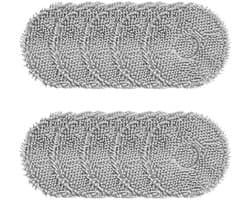 Namajunas - 10 delige set herbruikbare vervangende dweildoeken -Veegdoeken geschikt voor Dreame L10s Ultra/L10 Ultra/L20 Ultra/L10s Pro Ultra Heat/L10s Pro Gen 2/D10 Plus Gen 2/L40 Ultra/X40 Ultra Complete - Verbeterde Microvezeldoeken - Wasbaar