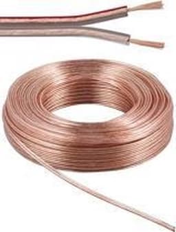 Luidspreker kabel (CU koper) - 2x 2,50mm² / transparant - 10 meter — thumbnail 4