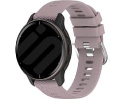 Strap-it Smartwatch siliconen bandje - geschikt voor Garmin Vivoactive 4 (45mm) / Venu 2 / Venu 3 / Forerunner 255 / Forerunner 265 - violet
