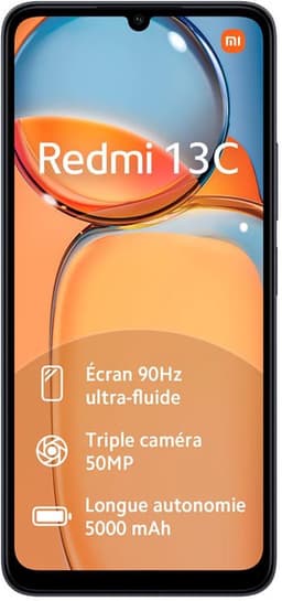 Xiaomi Redmi 13C 4GB - 8GB/256GB - Midnight Zwart — thumbnail 3