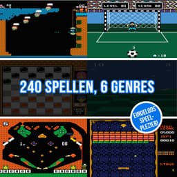 Spelcomputer met TV - 240 Spellen - Arcade - Retro Game Console - Gaming Computer - Speelgoed Jongens / Meisjes - Blauw - Silvergear — thumbnail 3