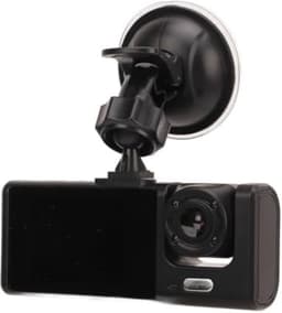 Dual dashcam - Dashcam voor en achter - Auto camera dashcam - Dashcam auto - Dual dashcam voor auto - Zwart — thumbnail 1