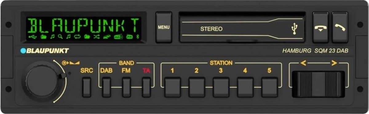 Blaupunkt Hamburg SQM 23 DAB – Klassieke Autoradio – DAB+ – Bluetooth – USB – Stuurbediening Compatibel — afbeelding 1