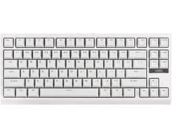 EPOMAKER G84 - Wit - Mechanisch Draadloos Toetsenbord - RGB - 80% - Qwerty - Gaming Keyboard - Transparent Switch