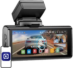 AZDome Dashcam M580 Pro 5K 3CH Wifi Auto Video Recorder 64gb + Interieur en Achter Camera Zwart — thumbnail 2