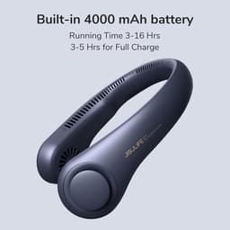 RFWR® Draagbare Halsventilator - Handsfree en Oplaadbaar met 4000 mAh Accu — thumbnail 2