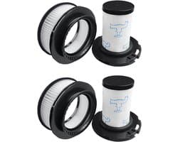 Filter - 4-pack - geschikt voor Rowenta X-Force Flex 11.60 12.60 14.60 15.60 Animal RH9878 RH9898 RH9958 RH99F1 stofzuiger, 2 pre-motorfilters + 2 post-motorfilters, vervanging ZR009007 ZR009008