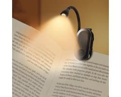 Oplaadbare Leeslamp met 360° Flexibele Hals - Ideaal voor in Bed - Oogbescherming in 3 Kleuren