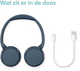 Philips 4000 series TAH4209BL/00 hoofdtelefoon/headset Draadloos Hoofdband Oproepen/muziek Bluetooth Blauw — thumbnail 9