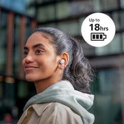 PHILIPS TAT1209WT True Wireless In Ear Bluetooth Headphones - Kleine oordopjes, Geweldige kwaliteit, Natuurlijk geluid met dynamische bass, Duidelijke gesprekken en Kleine oplaadhoes - Wit — thumbnail 4