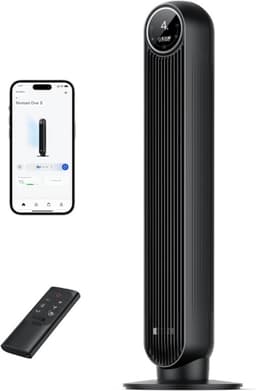 Thuys – Smart Stille Torenventilator Nomad One S –Spraakbesturing – 90° Oscillatie – Afstandsbediening – 4 Modi – 4 Snelheden – Zwart — thumbnail 5