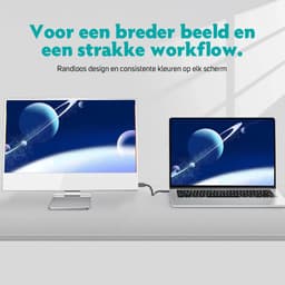 Pora&Co - Portable monitor - Touchscreen - Beelscherm 15.6 inch - HDMI & USB-C - Full HD - Draagbare Monitor — thumbnail 2