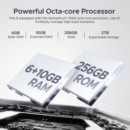 DOOGEE Fire 6 Thermisch ontgrendeld 4G robuuste smartphone 6,56" Batterij 10400 mAh 16GB + 256GB 50MP + 8MP,Blauw — thumbnail 5