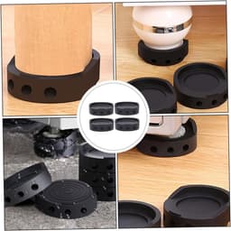 Schokdempers voor wasmachine/droger - Set van 4 - Extra dik - Stapelbaar - Antislip meubelbeschermers - Schokdempers voor wasmachine - Beugels voor wasmachine - Voeten voor droger - Extra sterke antislipvoeten - Schokabsorberende beschermers - — thumbnail 4
