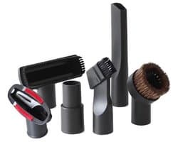 stofzuiger hulpstukken set - 6-delig - geschikt voor Miele - Philips - AEG - Karcher - Bosch - Numatic - Nilfisk - meubelborstel - spleetzuigmond - stofzuigermond - stofzuigermondstuk - stofzuigervoet - Binnendiameter van de interface 32mm/35mm