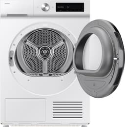 Samsung DV90DB7845GW, Vrijstaand, Voorlader, Warmtepomp, Wit, Draaiknop, Touch, Links — thumbnail 4