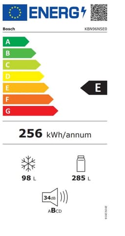 Bosch KBN96NSE0 koel-vriescombinatie Ingebouwd 383 l Wit — thumbnail 3