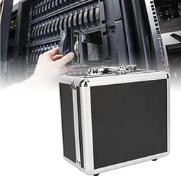 Harde Schijf Beschermdoos, 20 Bays Harde Schijf Opbergdoos Koffer, Waterdichte Harde Schijf Koffer, Draagbare HDD-behuizing met Veiligheidsslot voor 2,5 Inch Harde Schijf, Zwart — thumbnail 5