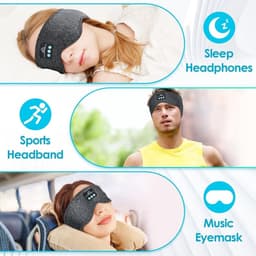 RFWR® Comfortabele Slaaphoofdtelefoon Hoofdband met Bluetooth - Ideaal voor Ontspanning en Slaap — thumbnail 5